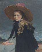 Henri Evenepoel Henriette au grand chapeau oil painting